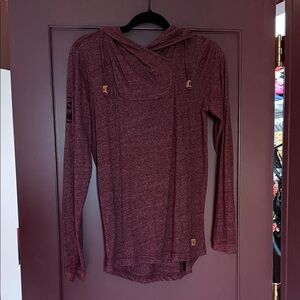 Women's Maroon IO Hooded Top